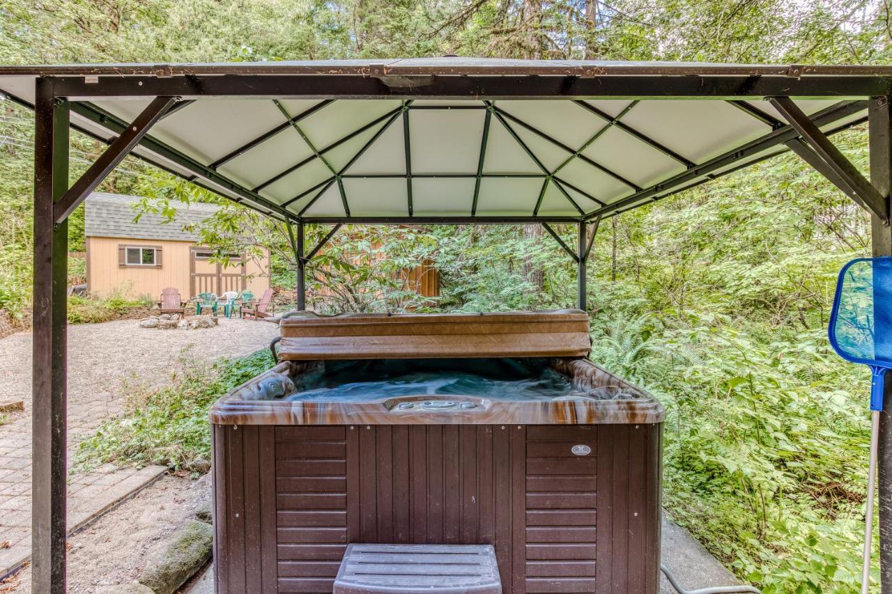 Rhododendron Creekside Cabin מראה חיצוני תמונה