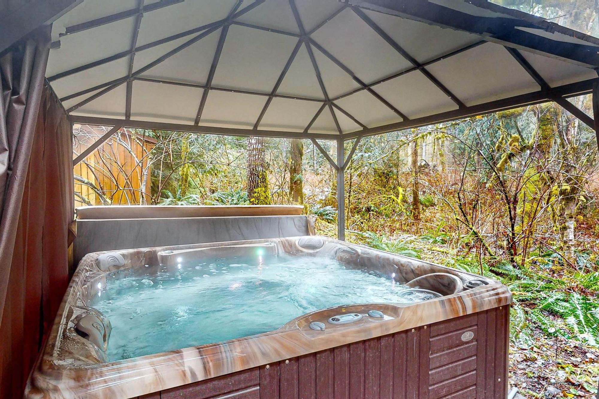 Rhododendron Creekside Cabin מראה חיצוני תמונה